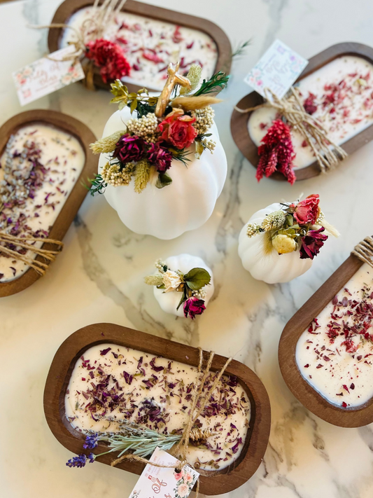 Large Sage Dough Bowl Candle