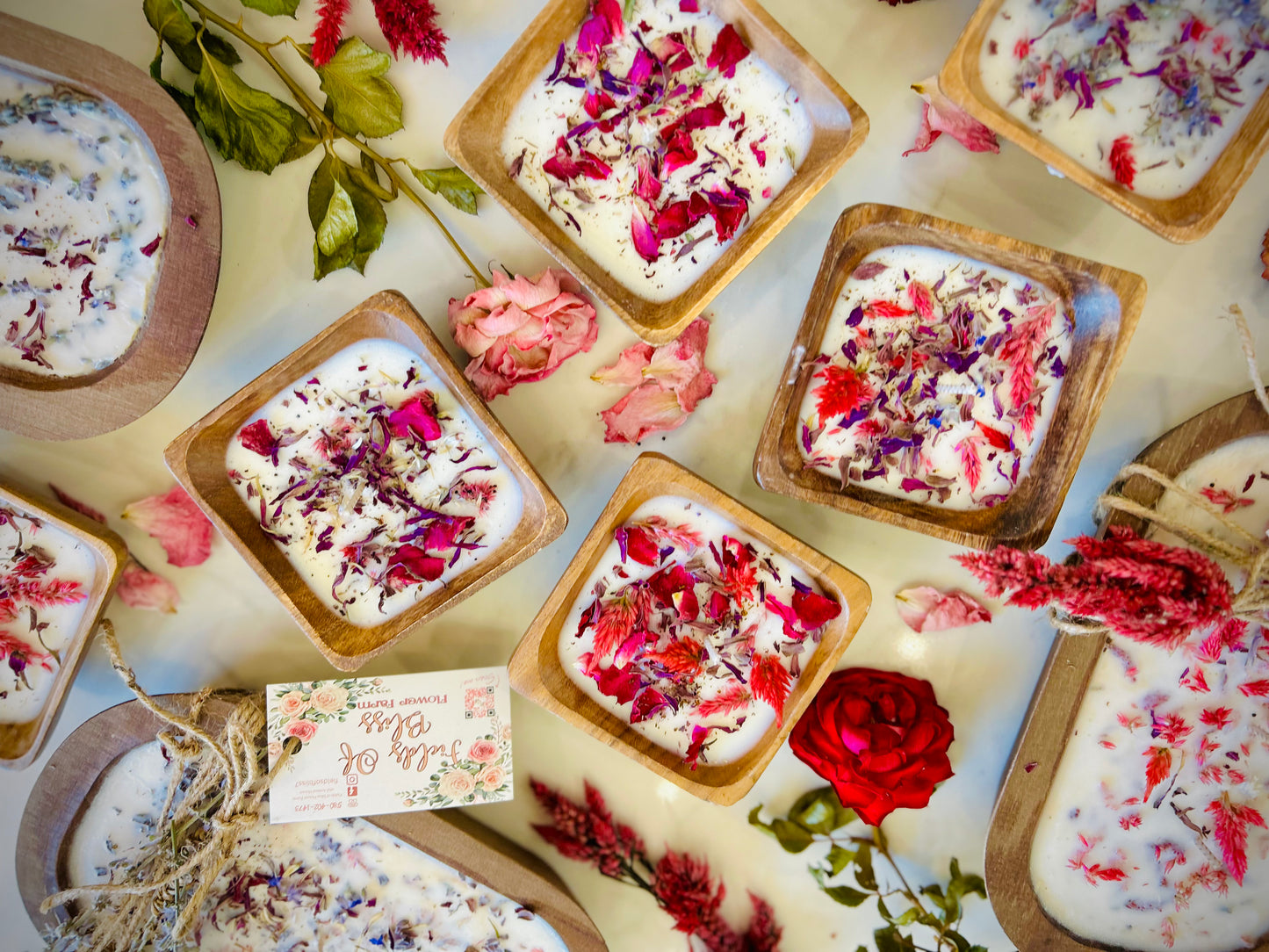 Small Lavendar Dough Bowl Candle