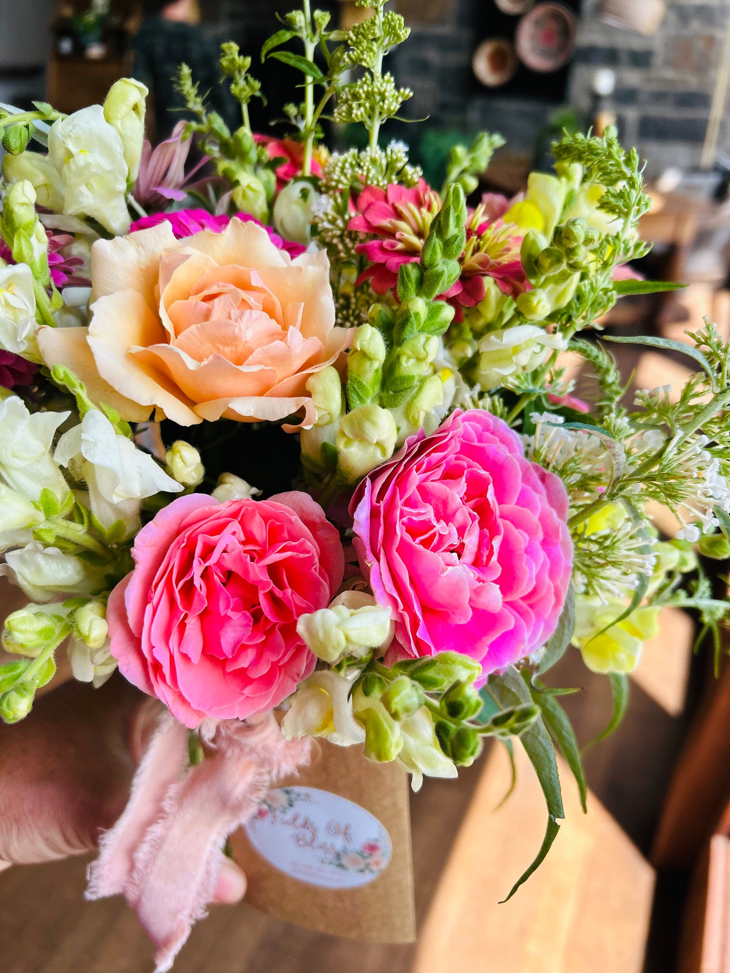 Small Mason Jar Bouquet