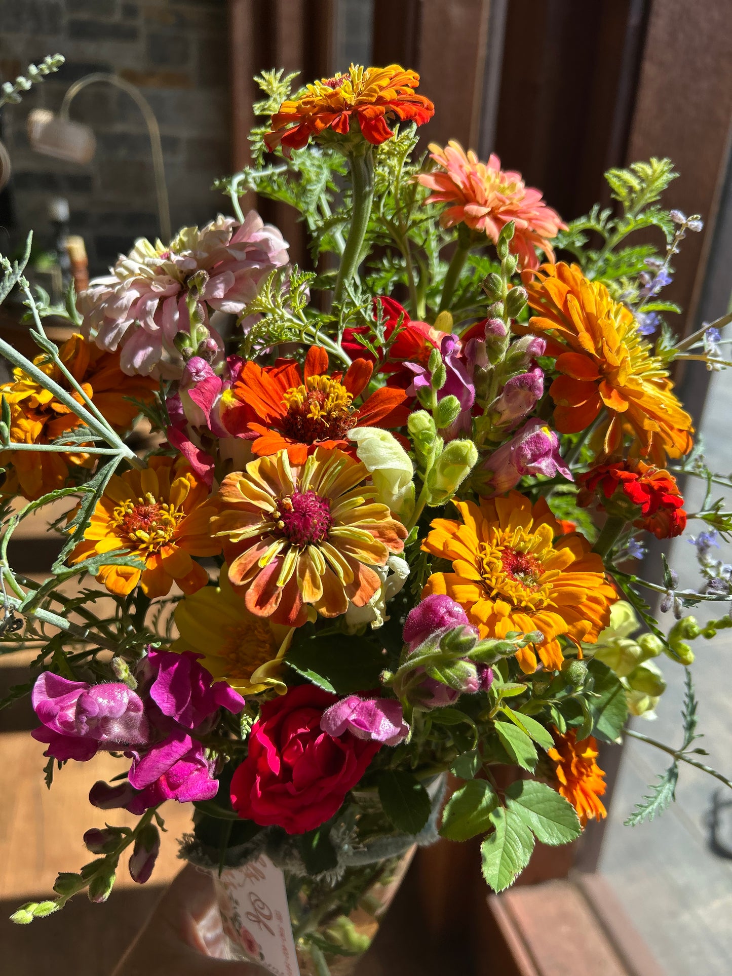 Small Mason Jar Bouquet